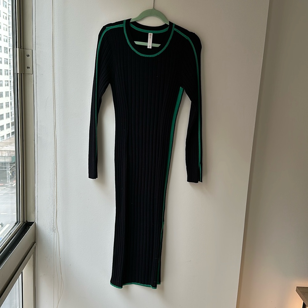 Anthropologie black sweater dress